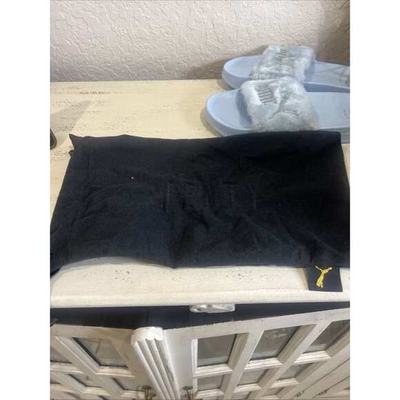 Puma Rihanna Fenty Fur Slide 365772 03 Cool Blue Sandals Women Size 10.5 - Picture 4 of 5